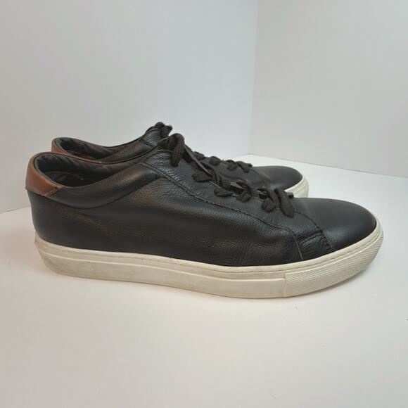 To Boot New York Men's Knox Leather Sneakers | Black | 11 - Picture 4 of 8